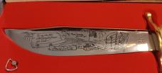 Case XX The Star Spangled Banner 175th Anniversary Knife 1814 - 1989 w/ music box.