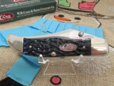 Case XX 2003 Blue Bone American Flag Shield Mid-folding Hunter Pattern # 6.51265LC SS
