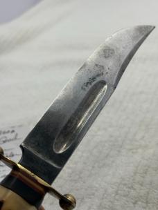 Vintage Solingen Cutlery B.SVOBODA Stag Handle Fixed Blade Knife #8