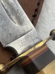 Vintage Solingen Cutlery B.SVOBODA Stag Handle Fixed Blade Knife #8