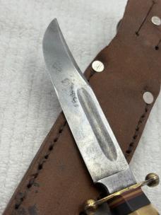 Vintage Solingen Cutlery B.SVOBODA Stag Handle Fixed Blade Knife #8