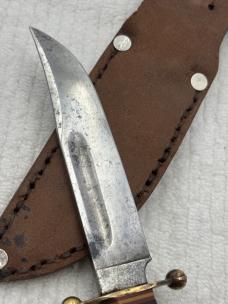 Vintage Solingen Cutlery B.SVOBODA Stag Handle Fixed Blade Knife #8