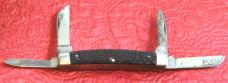 KUTMASTER 4 bl Congress w/jigged black plastic scales, Unsharpened
