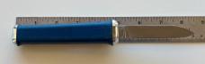 Vintage Blue Top Automatic Out The Front (OTF) Switchblade Knife, Unused