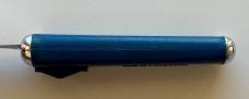 Vintage Blue Top Automatic Out The Front (OTF) Switchblade Knife, Unused