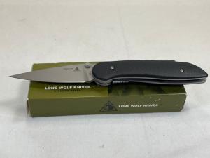 LONE WOLF KNIVES LD23150 Diablo Black Nylon Liner Lock w/ OMP BOX