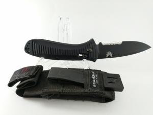 1990s BENCHMADE 5000 Black Mel Pardue Presidio Automatic w/ Sheath