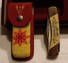 Schrade + USA SD. Sun Dance Limited Edition knife w/sheath. SN 0665 of 8,000