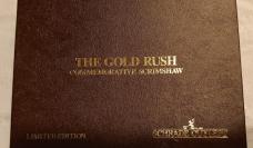 Schrade + USA LTD. The Gold Rush Limited Edition knife w/sheath. SN 0992 of 6,000