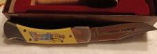 Schrade + USA LTD. The Gold Rush Limited Edition knife w/sheath. SN 0992 of 6,000