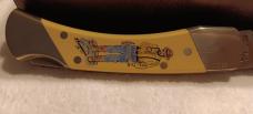 Schrade + USA LTD. The Gold Rush Limited Edition knife w/sheath. SN 0992 of 6,000