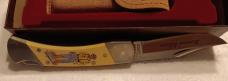 Schrade + USA LTD  The Gold Ruse Limited Edition knith w/sheath.  SN 1113 of 6,000