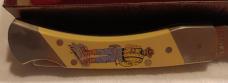 Schrade + USA LTD  The Gold Ruse Limited Edition knith w/sheath.  SN 1113 of 6,000