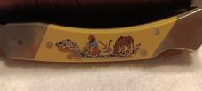 Schrade + USA LTD  The Gold Ruse Limited Edition knith w/sheath.  SN 1113 of 6,000