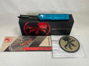 2016 MICROTECH Black Finished ELMAX Teal Troodon S/E Automatic OTF w/ BOX