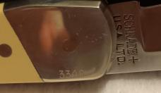 Schrade + USA LTD  Pony Express Limited Edition knife w/sheath.  SN 3349 of 8,000