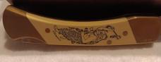 Schrade + USA BC. The Bear Cult Limited Edition knife w/ different sheath.  SN 1836 of 10,000