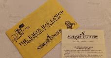 Schrade + USA LTD.  The Eagle Has Landed Commemorative Scrimshaw Limited Edition Knife 1955 of 6,000