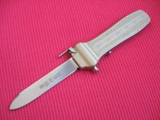 Vintage Robert KLAAS Front Opener Solingen Germany Kissing Crane OTF Switchblade Knife - Mint