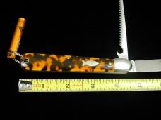 Great Eastern Cutlery GEC Smooth Tortoise Shell Acrylic Fish Keeper Knife 1 of 492 NIT USA 651222SS