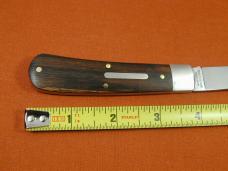 Great Eastern Cutlery GEC Brushed Finish Macassar Ebony Wood Mustang Knife NIT Made in USA 745125