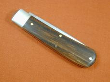 Great Eastern Cutlery GEC Brushed Finish Macassar Ebony Wood Mustang Knife NIT Made in USA 745125