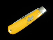 Great Eastern Cutlery GEC Northfield Smooth Yellow Linen Micarta Mustang Knife NIT USA Made 745125