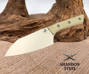 Microtech Santoku 6" Ivory G-10 Handle w/ Stonewash M390MK 3200-10IV Kitchen