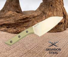 Microtech Santoku 6" Ivory G-10 Handle w/ Stonewash M390MK 3200-10IV Kitchen
