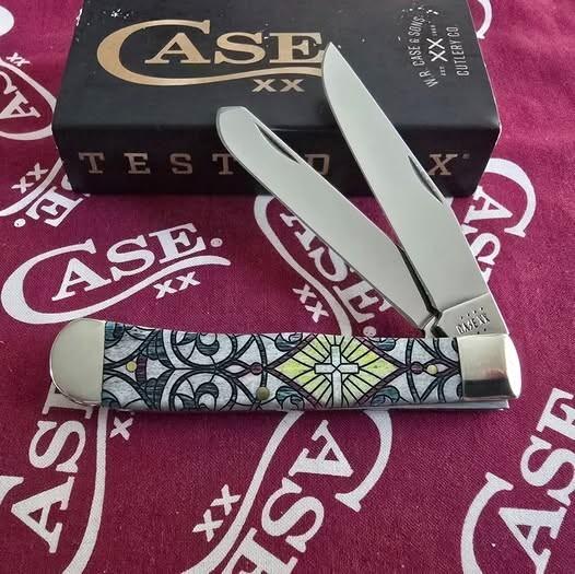 2022 Case Cross Trapper 6254 SS. Beautiful Smooth Natural Bone Color Wash Bone handles. NIB