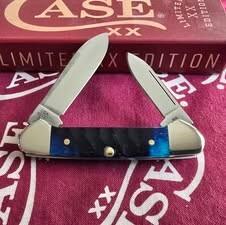 2025 Case Limited Edition Baby Butterbean 62132 SS. Beautiful Gator Jig Ocean Blue Bone handles.