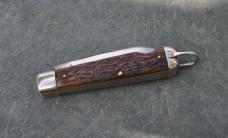 Pal Blade Co. USA 2 Blade Easy Open Jigged bone Bail Nickel Bolsters Brass Liners Great Snap