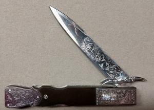Master A Switchblade Leaf Spring Lockback