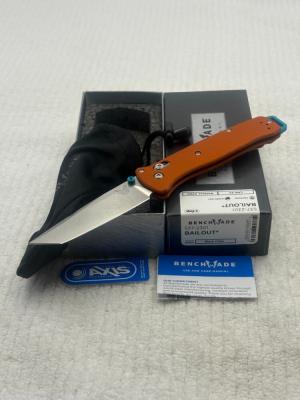 Benchmade 537-2301 Bailout 2023 Shot Show Special Limited Edition Orange/ Blue Made In USA