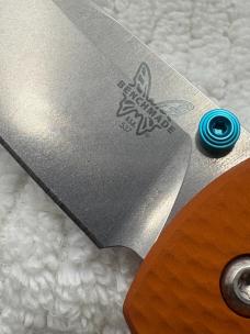 Benchmade 537-2301 Bailout 2023 Shot Show Special Limited Edition Orange/ Blue Made In USA