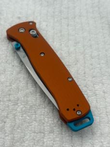 Benchmade 537-2301 Bailout 2023 Shot Show Special Limited Edition Orange/ Blue Made In USA