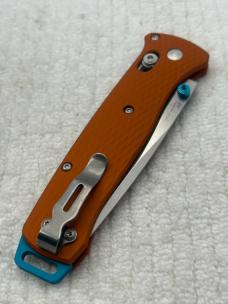 Benchmade 537-2301 Bailout 2023 Shot Show Special Limited Edition Orange/ Blue Made In USA