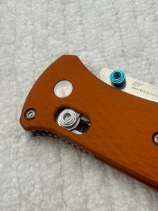 Benchmade 537-2301 Bailout 2023 Shot Show Special Limited Edition Orange/ Blue Made In USA