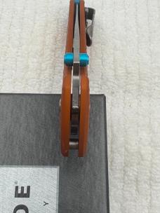 Benchmade 537-2301 Bailout 2023 Shot Show Special Limited Edition Orange/ Blue Made In USA