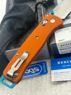 Benchmade 537-2301 Bailout 2023 Shot Show Special Limited Edition Orange/ Blue Made In USA