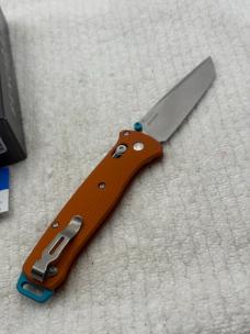 Benchmade 537-2301 Bailout 2023 Shot Show Special Limited Edition Orange/ Blue Made In USA