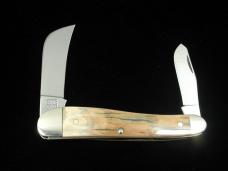Titusville Cutlery Mammoth Ivory Bark Rooster Comb Farmer Knife Super Rare 1 of 70 COA USA Made 2024