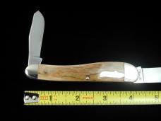 Titusville Cutlery Mammoth Ivory Bark Rooster Comb Farmer Knife Super Rare 1 of 70 COA USA Made 2024