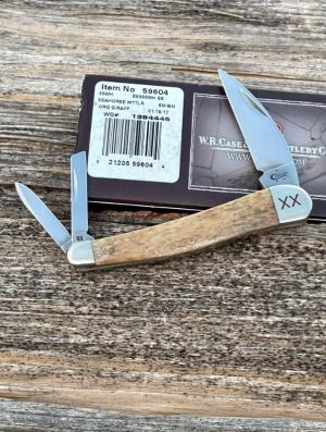 CASE XX ** 2017 ORANGE GIRAFFE BONE SEAHORSE WHITTLER