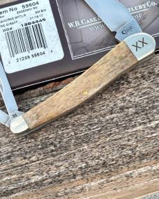 CASE XX ** 2017 ORANGE GIRAFFE BONE SEAHORSE WHITTLER