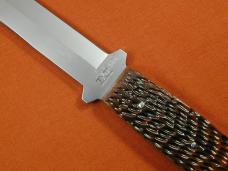 Schatt & Morgan Walnut Jigged Bone Fixed Blade Sheath Knife by Cooper Cutlery V1 WJB Made in USA