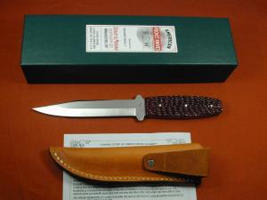 Schatt & Morgan Red Jigged Bone Fixed Blade Sheath Knife by Cooper Cutlery V1 RJB Made in USA