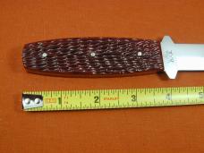Schatt & Morgan Red Jigged Bone Fixed Blade Sheath Knife by Cooper Cutlery V1 RJB Made in USA