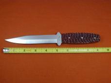 Schatt & Morgan Red Jigged Bone Fixed Blade Sheath Knife by Cooper Cutlery V1 RJB Made in USA
