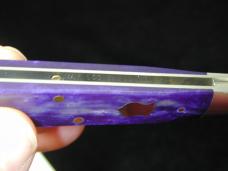 Beaver Falls Cutlery Co Smooth Purple Bone Jack Knife NIT Cooper Cutlery Made in USA PUR